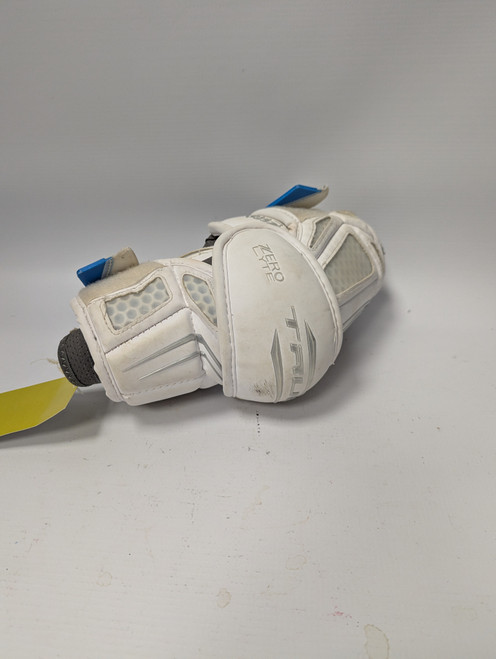Vist Large View of Product Image Which is Used True ZERO LYTE ARM PADS Lacrosse Arm Pads/Guards White XS