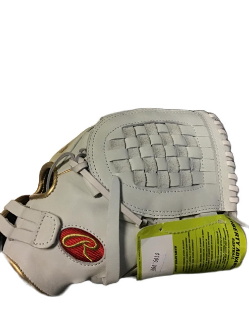 Vist Large View of Product Image Which is Used Rawlings RLA125KRG Baseball Glove Right Hand Throw White 12 1/2"