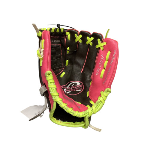 Vist Large View of Product Image Which is Used Rawlings WPL95DSP BB/SB Glove RH Throw Pink 9 1/2"