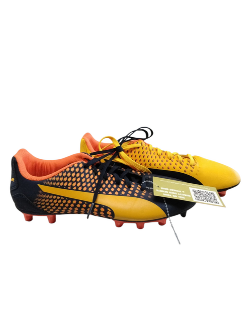 Vist Large View of Product Image Which is Used Puma Soccer Cleats Orange Senior 06.5