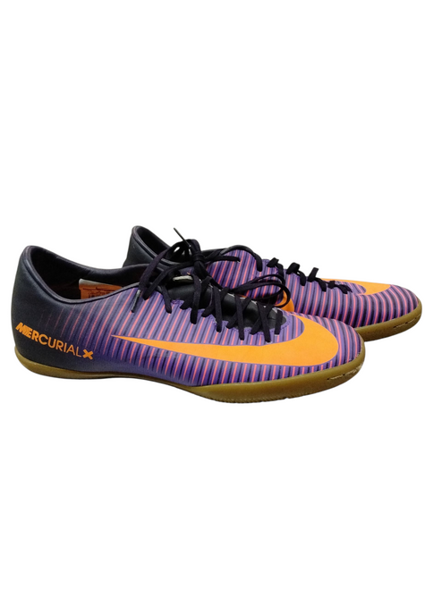 Vist Large View of Product Image Which is Used Nike Mercurial X Soccer Indoor Shoes Purple Senior 06.5