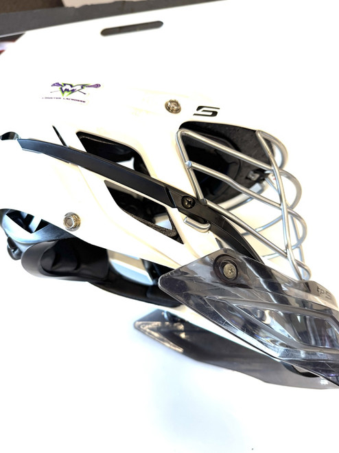 Vist Large View of Product Image Which is Used Cascade S Lacrosse Helmet White One Size