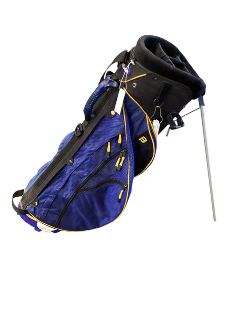 Vist Large View of Product Image Which is Used Wilson WILSON 4 WAY STAND BAG Mens Stand Bag Navy Blue