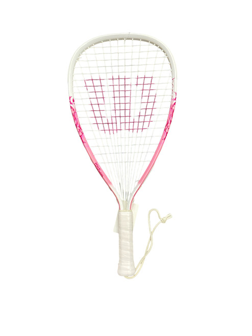 Vist Large View of Product Image Which is Used Wilson HOPE Junior Racquetball Racquet Pink 4"