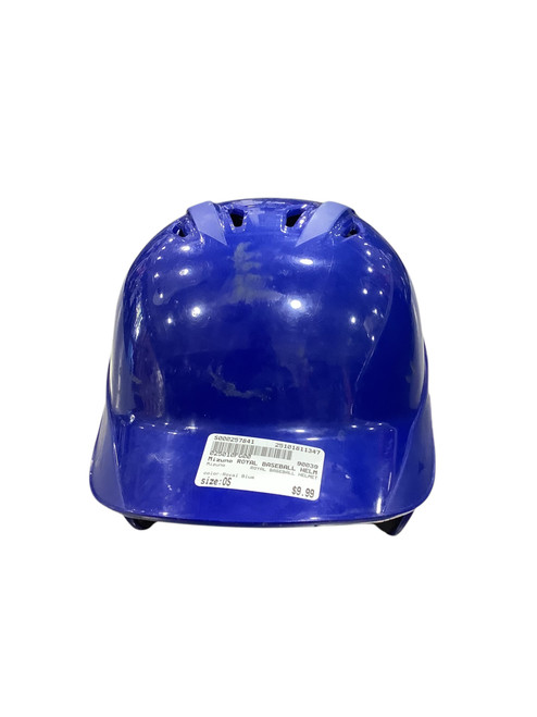 Vist Large View of Product Image Which is Used Mizuno ROYAL BASEBALL HELMET Batting Helmet No Mask Royal Blue One Size