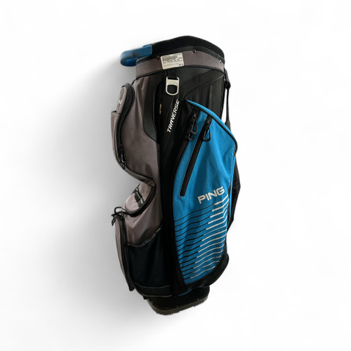 Vist Large View of Product Image Which is Used Ping TRAVERSE CART BAG Mens Cart Bag Royal Blue And Black
