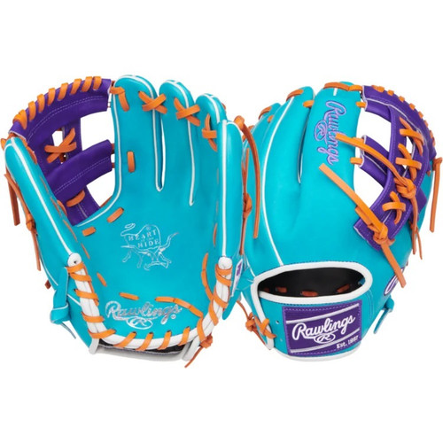 Vist Large View of Product Image Which is New RAWLINGS HEART OF THE HIDE 11.75 TEAL/PURPLE RHT