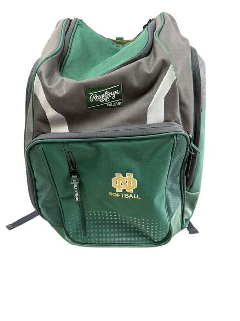 Vist Large View of Product Image Which is Used Rawlings BACKPACK BAG BB/SB Player Carry Bag Green