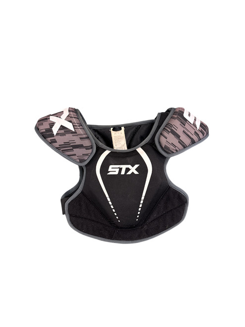 Vist Large View of Product Image Which is Used STX STALLION 75 Lacrosse Shoulder Pads Black MD