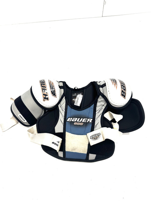 Used Bauer 300 Junior Shoulder Pads LG 11860-S000299798 Vist Large View of Product Image Which is Used Bauer 300 Junior Shoulder Pads LG