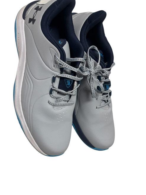 Vist Large View of Product Image Which is Used Under Armour DRIVE PRO SPIKELESS 3026920-101 Mens Golf Shoes Grey Size 11