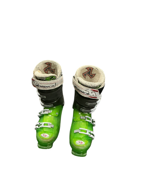 Vist Large View of Product Image Which is Used Nordica SUPERCHARGER Mens DH Ski Boot Green 325 MP - M14.5