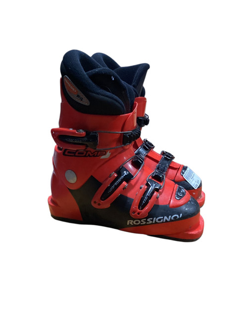 Vist Large View of Product Image Which is Used Rossignol COMP J Boys DH Ski Boot Red 205 MP - J01