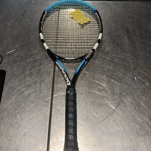 Vist Large View of Product Image Which is Used Babolat WOOFER Adult Tennis Racquet Black 4 1/2"