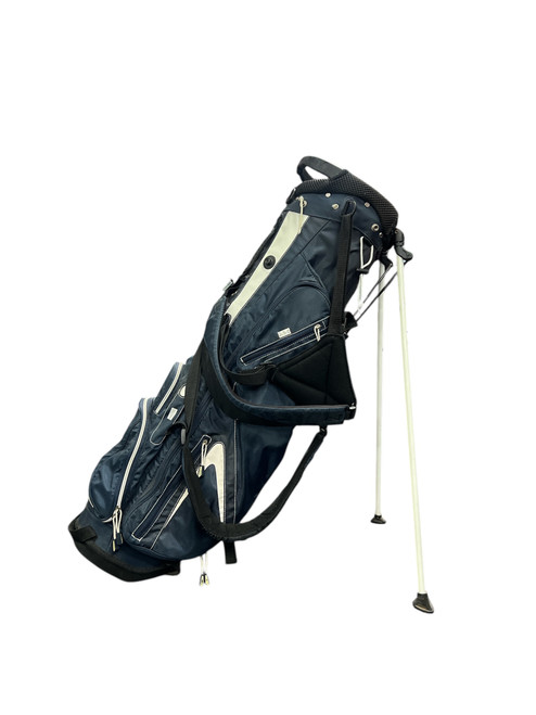 Used Taylormade LITE STAND BAG Mens Stand Bag Navy Blue 11885-S000190656 Vist Large View of Product Image Which is Used Taylormade LITE STAND BAG Mens Stand Bag Navy Blue