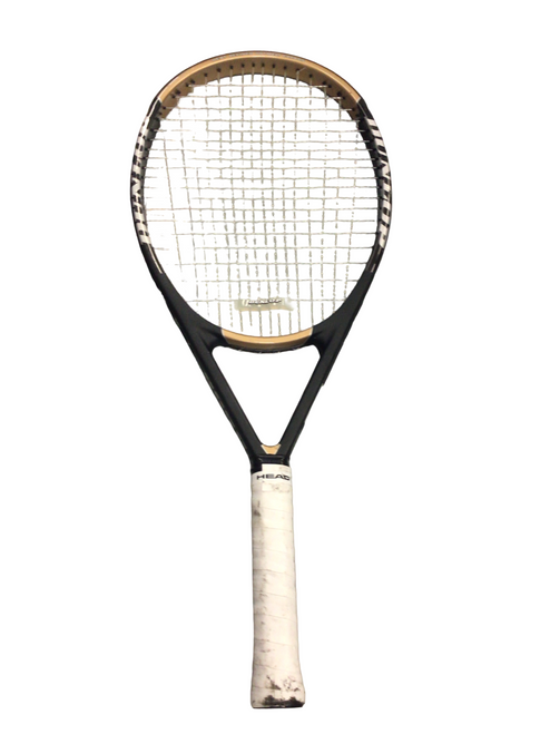 Vist Large View of Product Image Which is Used Dunlop 900G Adult Tennis Racquet Black 4 3/8"