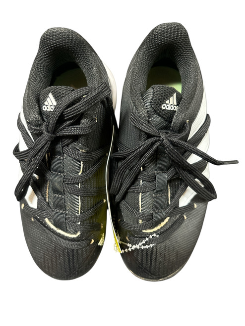Vist Large View of Product Image Which is Used Adidas ADIZERO 11K BLK/WHT BB/SB Cleats Black Youth 11.0