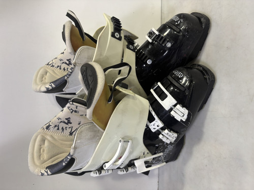 Vist Large View of Product Image Which is Used Lange INFERNO Boys DH Ski Boot White 235 MP - J05.5 - W06.5