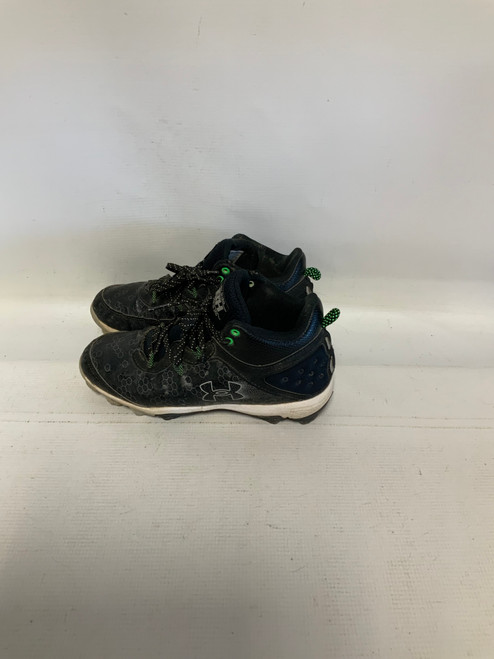 Vist Large View of Product Image Which is Used Under Armour BH OUT OF HERE BB/SB Cleats Black Senior 6