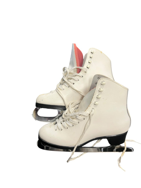 Vist Large View of Product Image Which is Used SONJIA BRONZE FIGURE SKATES Girls Figure Skate White Junior 04