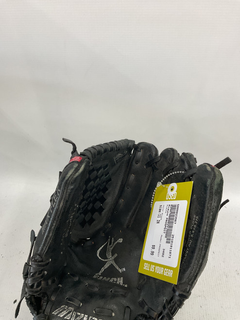 Vist Large View of Product Image Which is Used Mizuno PROSPECT BB/SB Glove RH Throw Black 11"