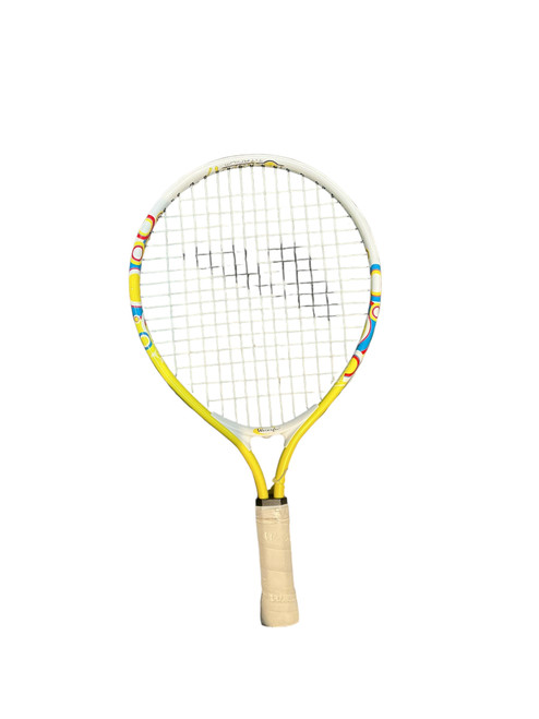 Vist Large View of Product Image Which is Used KIDS TORNADO 17 TITANIUM Junior Tennis Racquet Yellow 19"