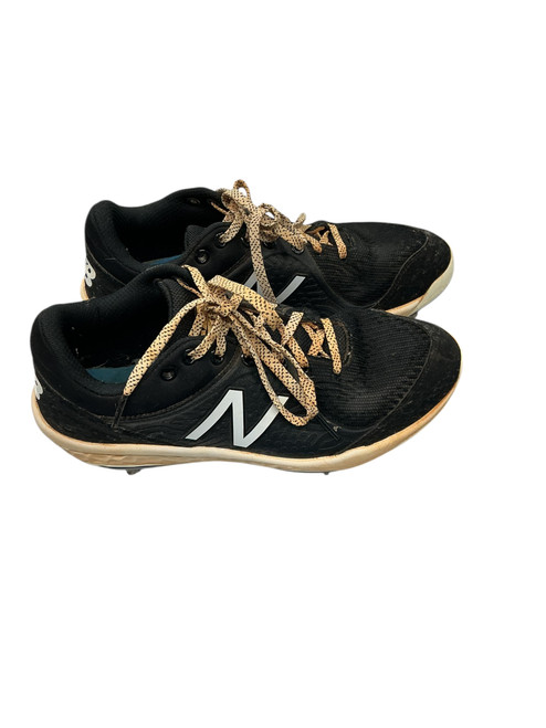 Vist Large View of Product Image Which is Used New Balance METAL BB/SB Cleats Black Senior 7.5
