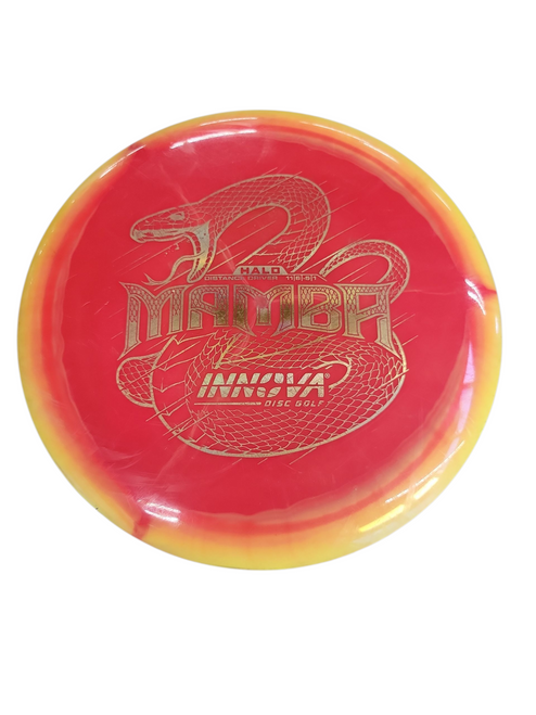 Vist Large View of Product Image Which is Used Innova HALO MAMBA Disc Golf Driver Red