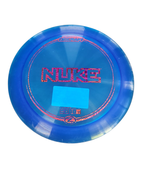Used Discraft NUKE Disc Golf Driver Royal Blue 11708-S000185575 Vist Large View of Product Image Which is Used Discraft NUKE Disc Golf Driver Royal Blue