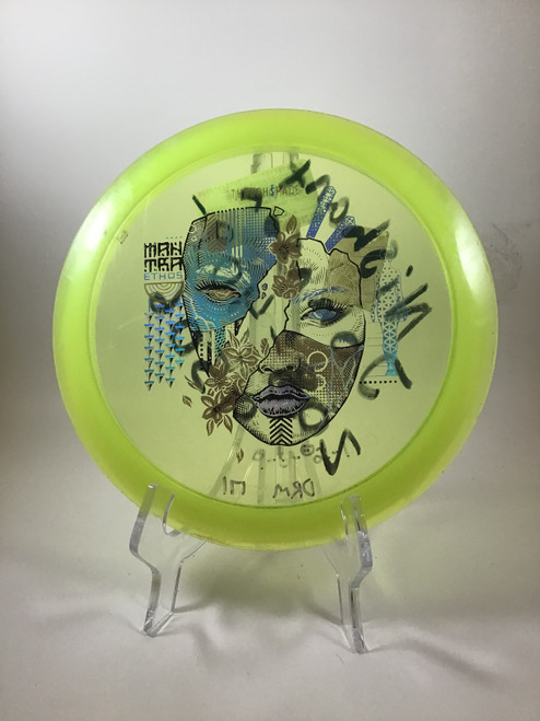 Vist Large View of Product Image Which is Used Thought Space Athletics MANTRA ETHOS Disc Golf Driver Green 170g