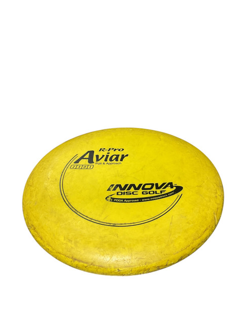 Used Innova R PRO AVIAR Disc Golf Mid Range Yellow 11834-S000042139 Vist Large View of Product Image Which is Used Innova R PRO AVIAR Disc Golf Mid Range Yellow