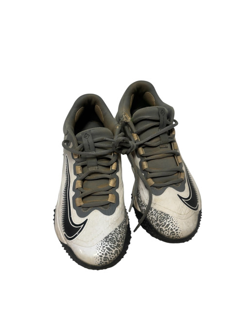 Vist Large View of Product Image Which is Used Nike ALPHA HUARACHE ELITE 4 FD2746-001 Womens Softball Turf Cleats Size 7
