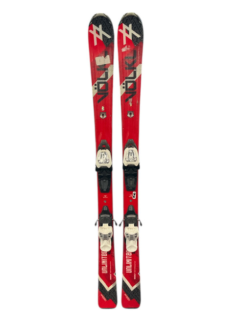 Used Volkl UNLIMITED AC Boys DH Ski/Binding Red 130 cm 11512-S000228554 Vist Large View of Product Image Which is Used Volkl UNLIMITED AC Boys DH Ski/Binding Red 130 cm