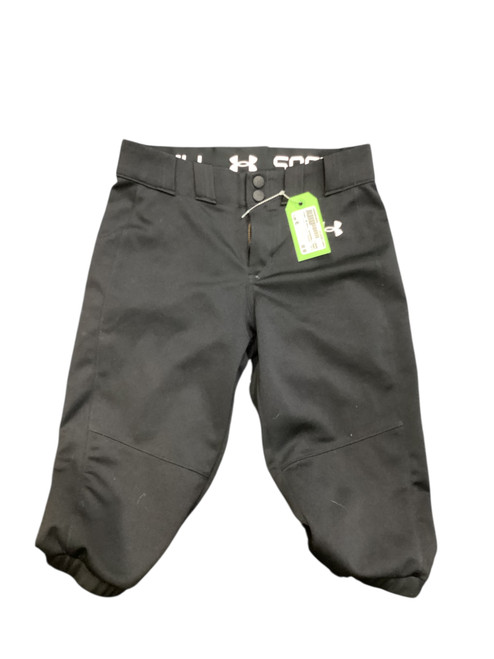 Vist Large View of Product Image Which is Used Under Armour BASEBALL PANTS BB/SB Pant Boys Black MD