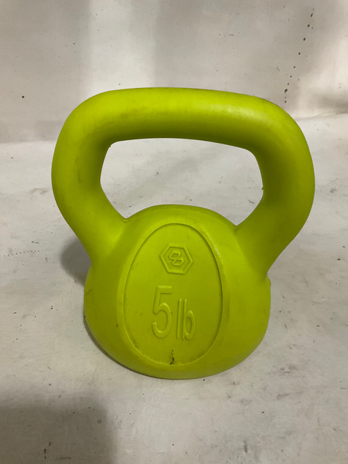 Vist Large View of Product Image Which is Used Kettle Dumbbell (Each) Neon Green 5 lb
