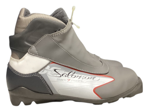 Vist Large View of Product Image Which is Used Salomon Womens SNS XC Ski Boots Grey M 07-07.5 / W 08-08.5
