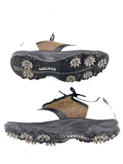 Vist Large View of Product Image Which is Used Foot Joy Mens Golf Shoes White Senior 7.5