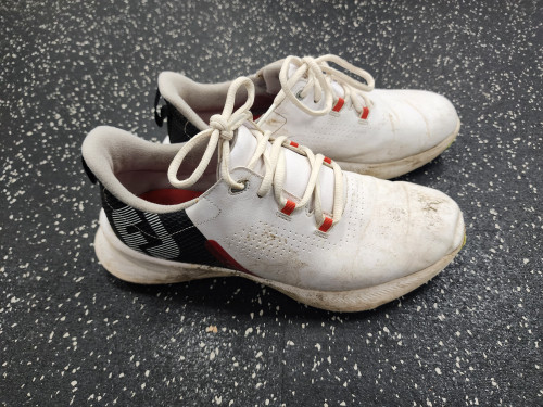 Vist Large View of Product Image Which is Used Foot Joy Mens Golf Shoes Red Senior 6