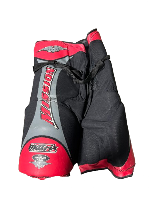 Vist Large View of Product Image Which is Used Mission MATRIX AUDLT M STREET HOCKEY GIRDLE Senior Roller Pant Red MD