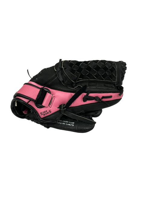 Vist Large View of Product Image Which is Used Mizuno Finch Prospect 11" RH Throw Fastpitch Gloves Black 