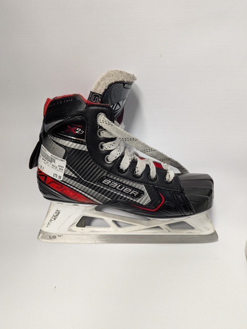 Vist Large View of Product Image Which is Used Bauer VAPOR X2.7 GOLIE SKATES Junior Goalie Skate Junior 05.5