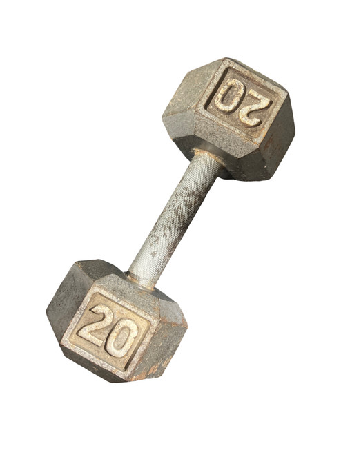 Used Hex Dumbbell (Each) 20 lb 11724-S000218949 Vist Large View of Product Image Which is Used Hex Dumbbell (Each) 20 lb