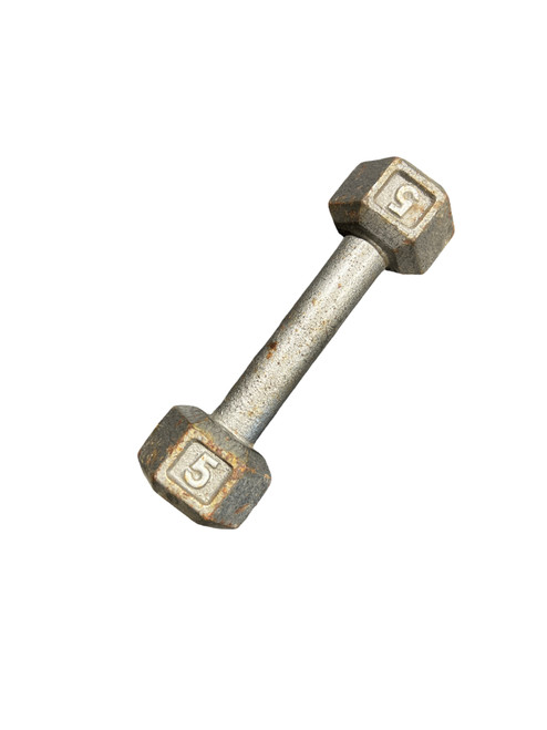 Vist Large View of Product Image Which is Used Hex Dumbbell (Each) 5 lb