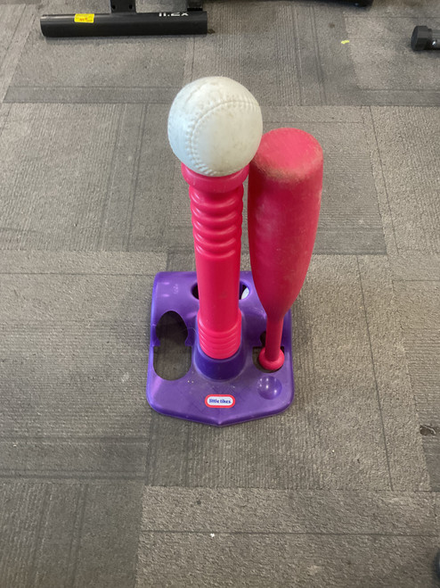 Vist Large View of Product Image Which is Used LITTLE TIKES PLASTIC TBALL SET BB/SB Training Aid Red