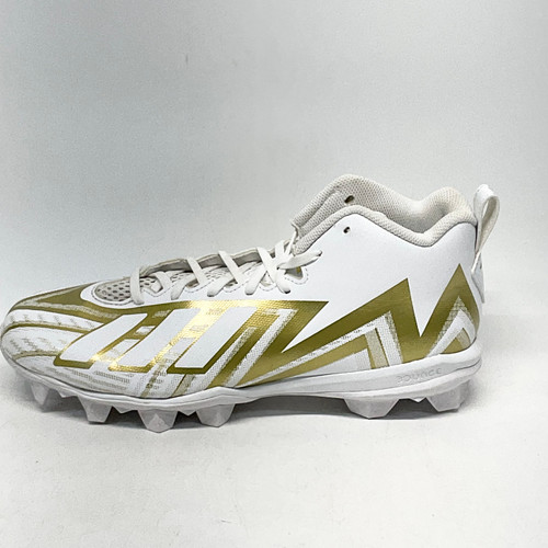 Vist Large View of Product Image Which is Used Adidas FREAK SPARK MD 23 Adult FB Cleats Gold And White Senior 11