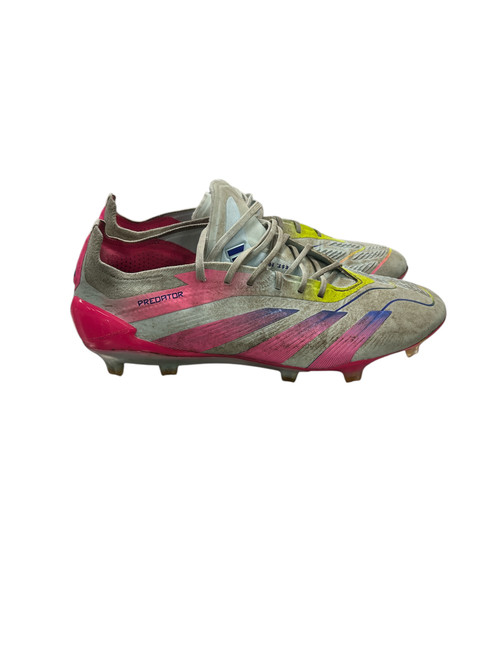 Vist Large View of Product Image Which is Used Adidas Soccer Cleats Pink Senior 9