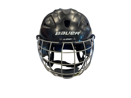 Used Bauer LIL SPORT Helmet Cage Combo Black SM Vist Large View of Product Image Which is Used Bauer LIL SPORT Helmet Cage Combo Black SM