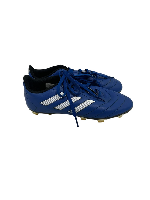Vist Large View of Product Image Which is Used Adidas Goletto Jr 4 Soccer Cleats Royal Blue