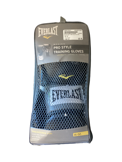 Vist Large View of Product Image Which is Used Everlast Boxing Gloves Black LG