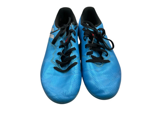 Vist Large View of Product Image Which is Used Adidas Soccer Cleats Royal Blue Junior 03.5